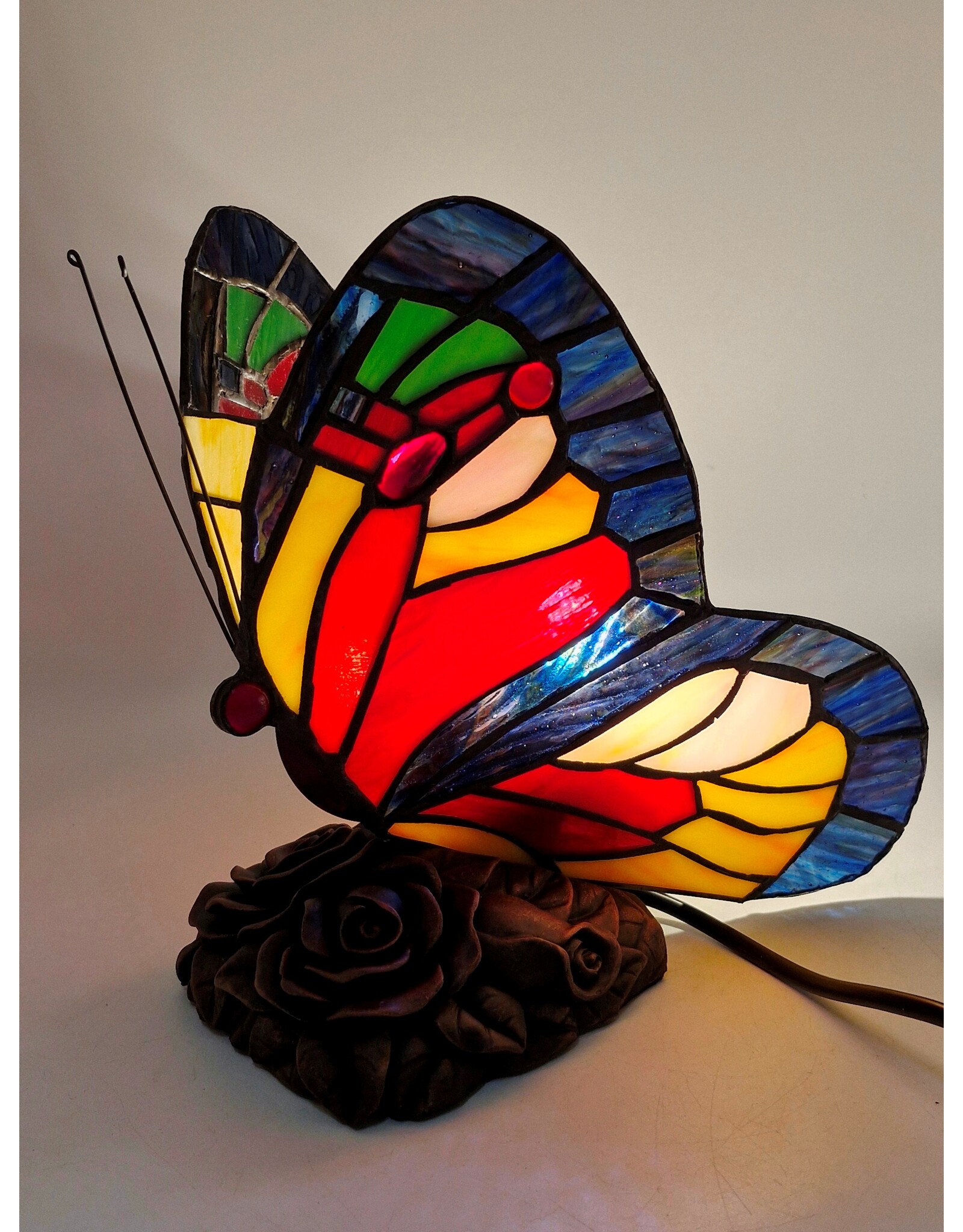 Trukado Giftware & Lifestyle - Vlinder Tiffany Stijl  Sfeerlamp