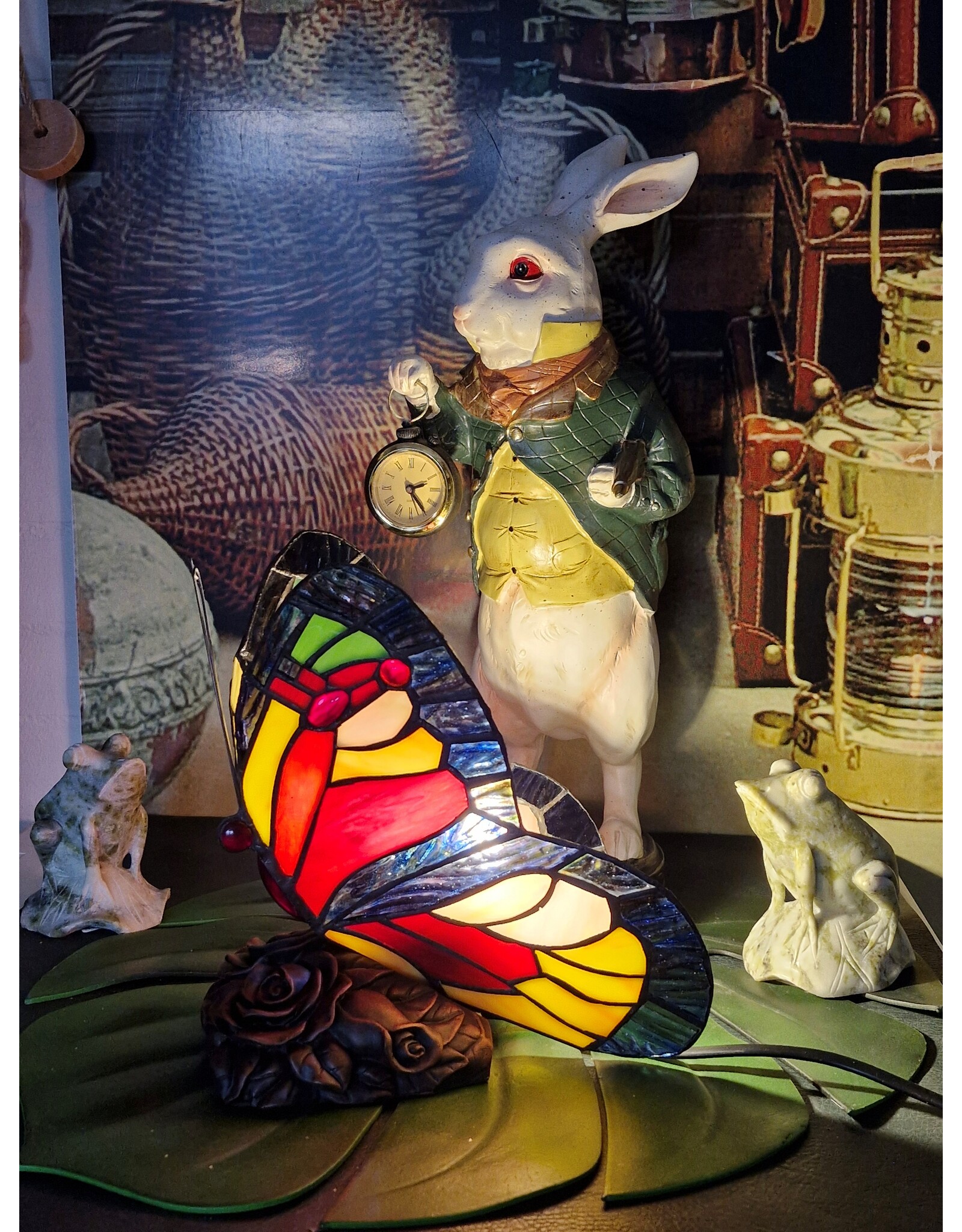 Trukado Giftware & Lifestyle - Vlinder Tiffany Stijl  Sfeerlamp