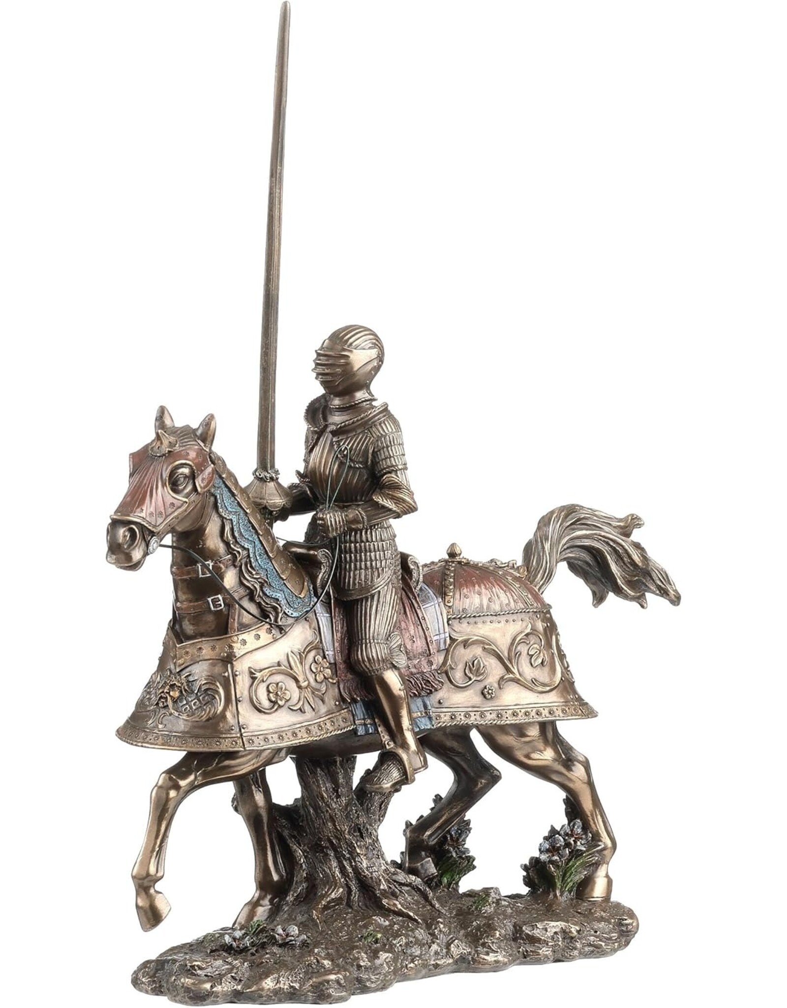 Veronese Design Veronese Design - Gepanserde Middeleeuwse Ridder op het Paard Veronese Design