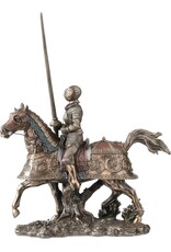 Veronese Design Veronese Design - Gepanserde Middeleeuwse Ridder op het Paard Veronese Design