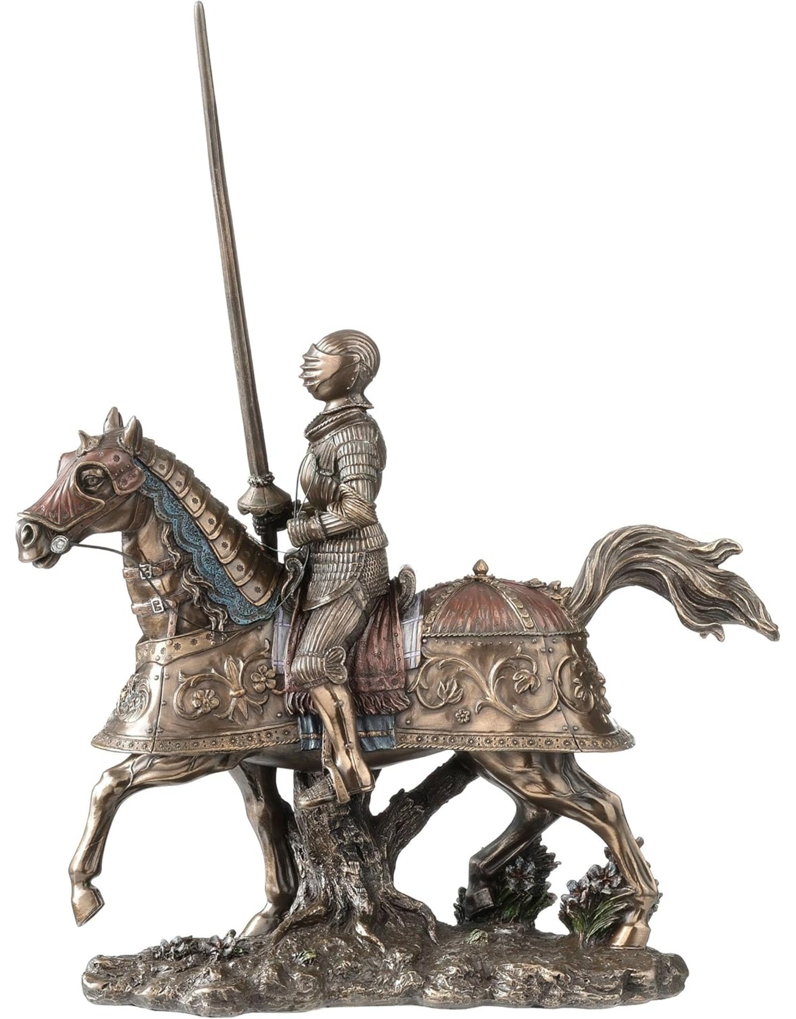 Veronese Design Veronese Design - Armoured Medieval Knight  on Horseback Veronese Design