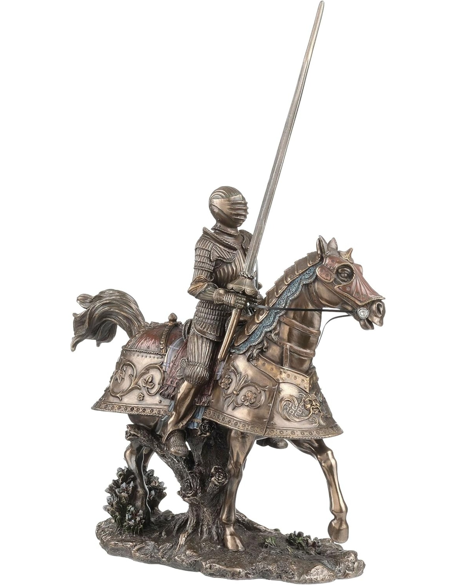 Veronese Design Veronese Design - Gepanserde Middeleeuwse Ridder op het Paard Veronese Design