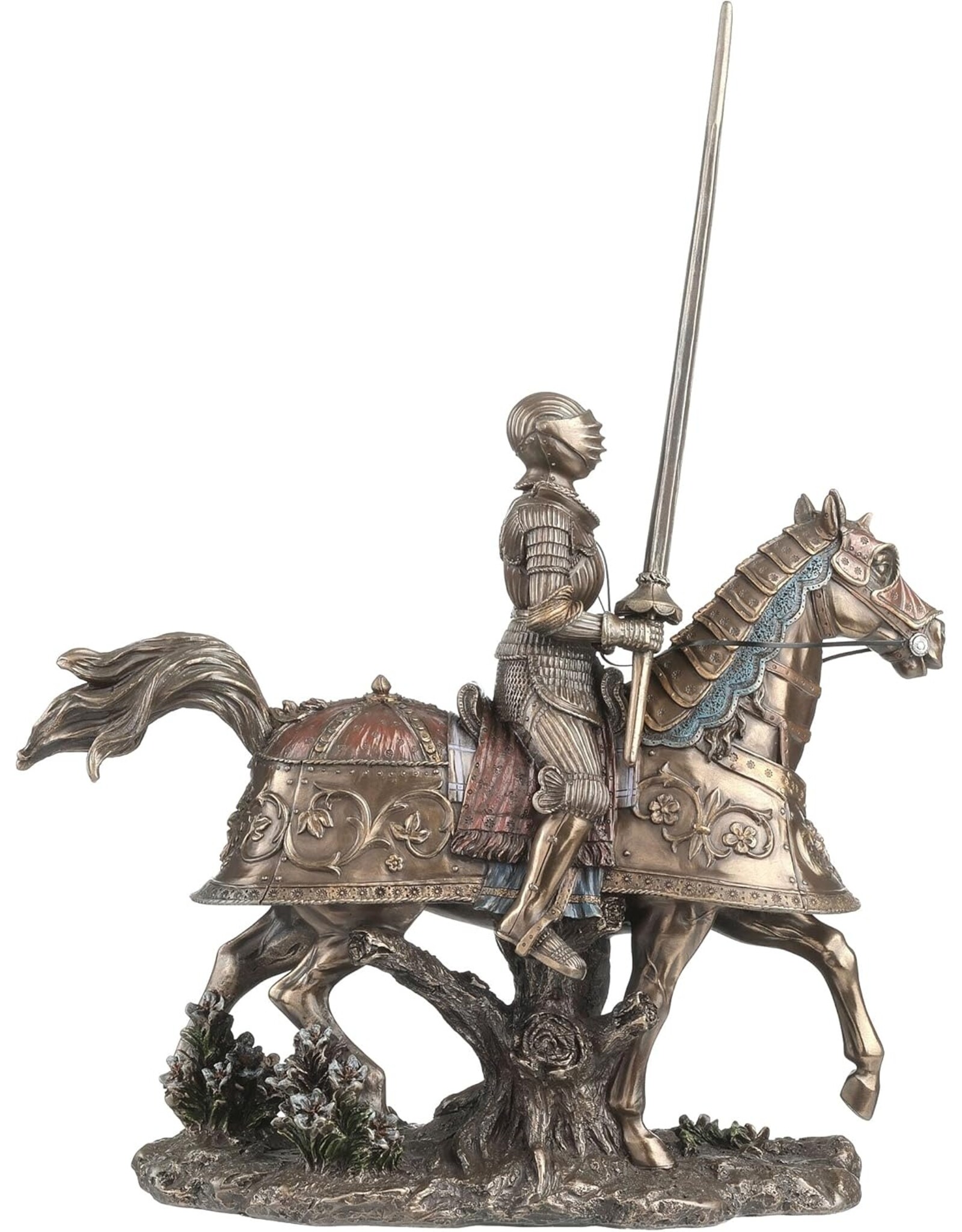 Veronese Design Veronese Design - Gepanserde Middeleeuwse Ridder op het Paard Veronese Design