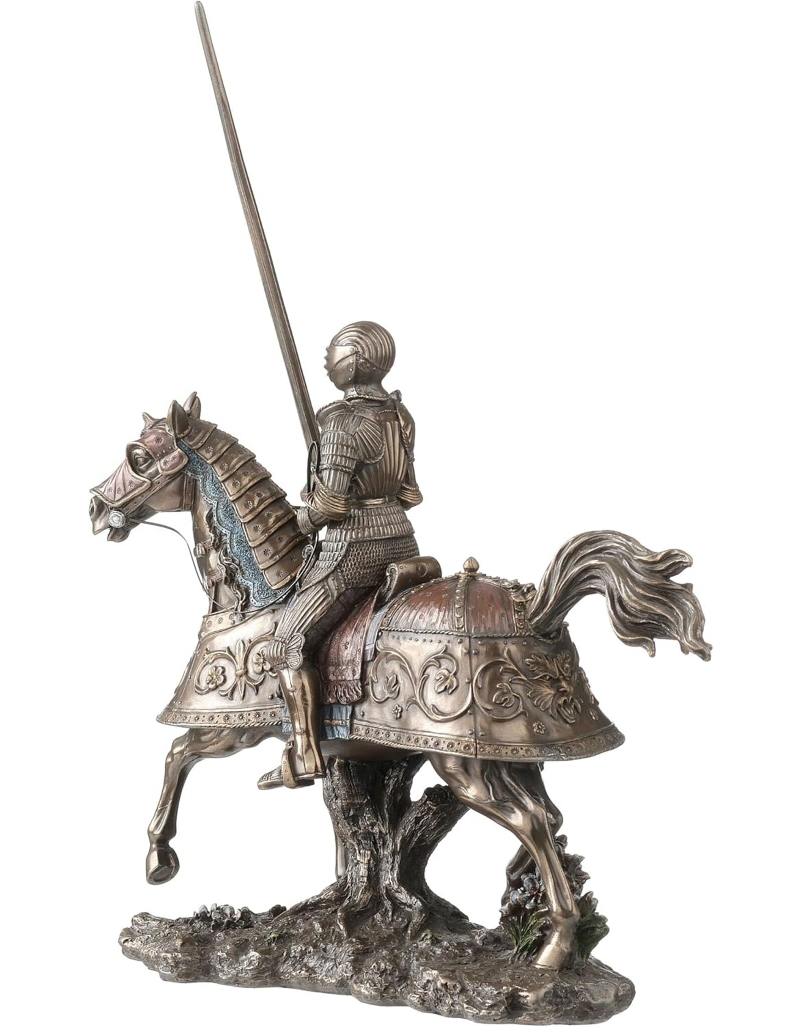 Veronese Design Veronese Design - Gepanserde Middeleeuwse Ridder op het Paard Veronese Design