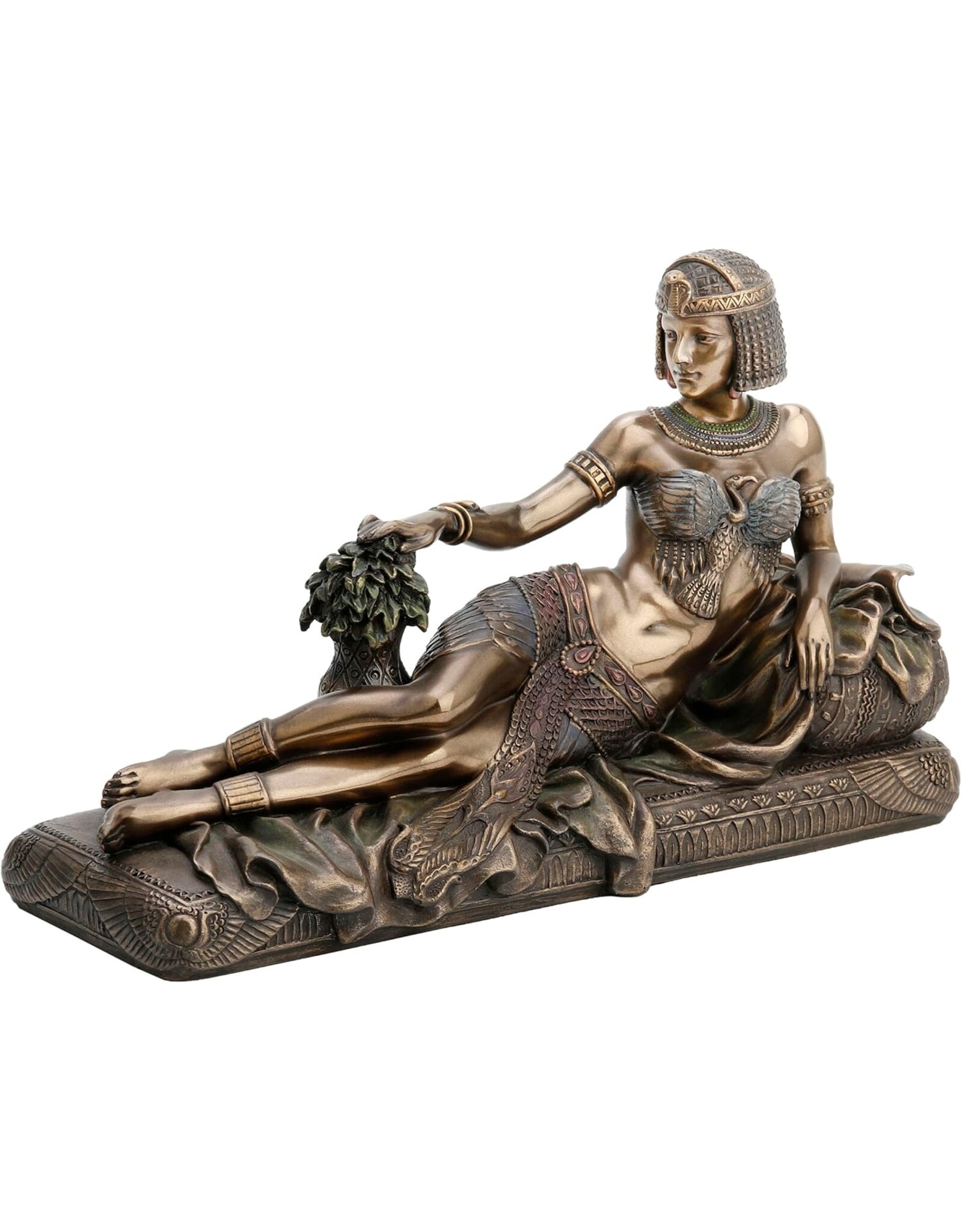 Veronese Design Giftware & Lifestyle - Art Deco Stijl Egyptische Koningin Cleopatra liggend Veronese Design