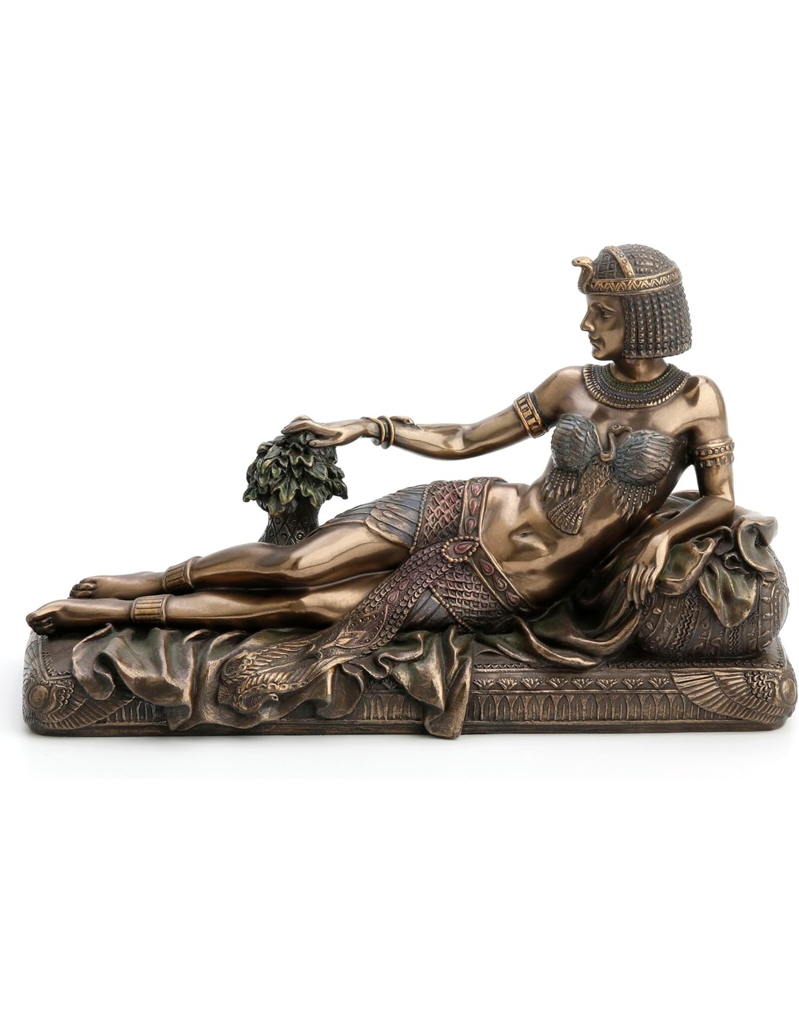 Veronese Design Giftware & Lifestyle - Art Deco Stijl Egyptische Koningin Cleopatra liggend Veronese Design
