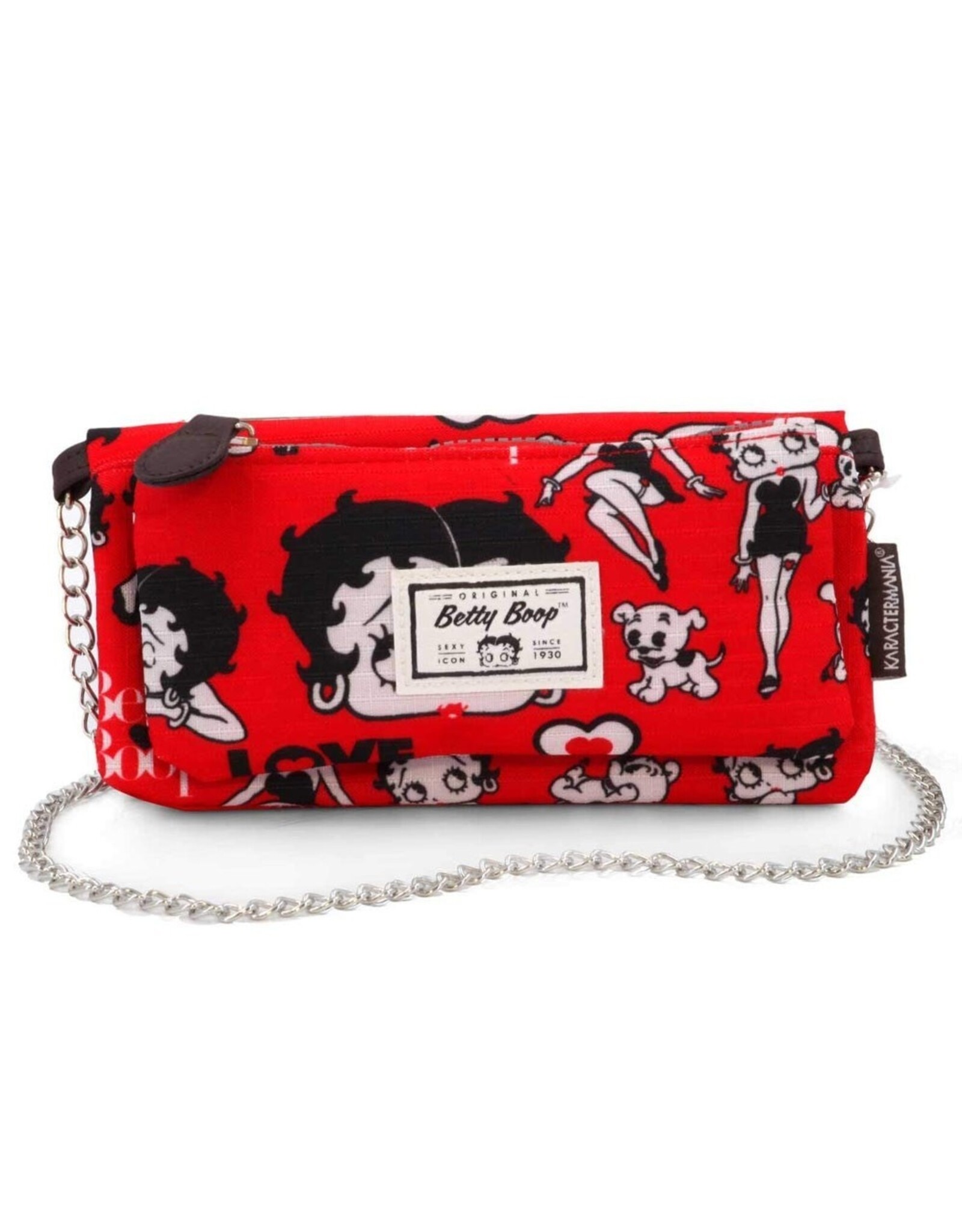 Karactermania Betty Boop tassen - Betty Boop portemonnee-schoudertasje rood