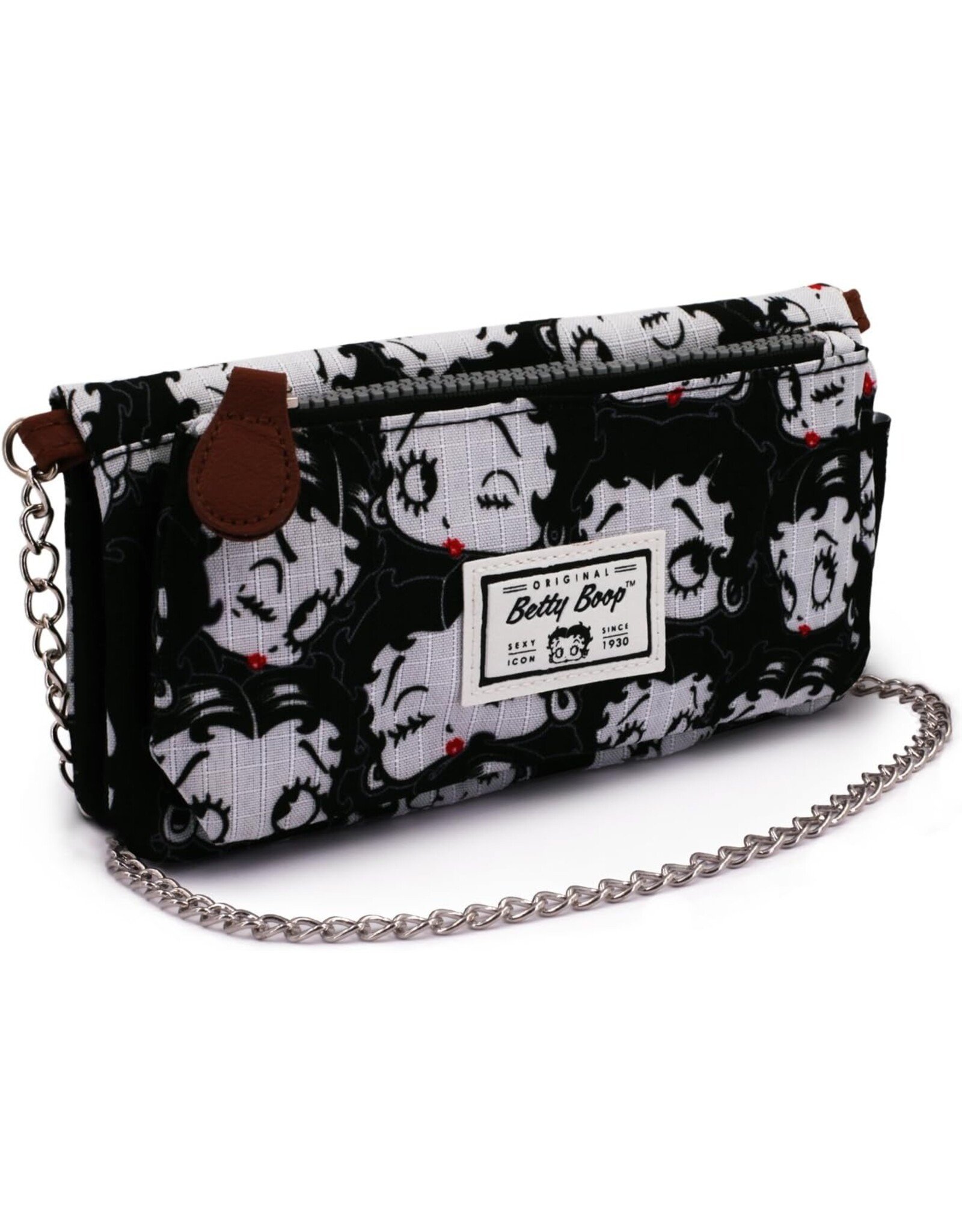 Karactermania Betty Boop tassen - Betty Boop portemonnee-schoudertasje zwart