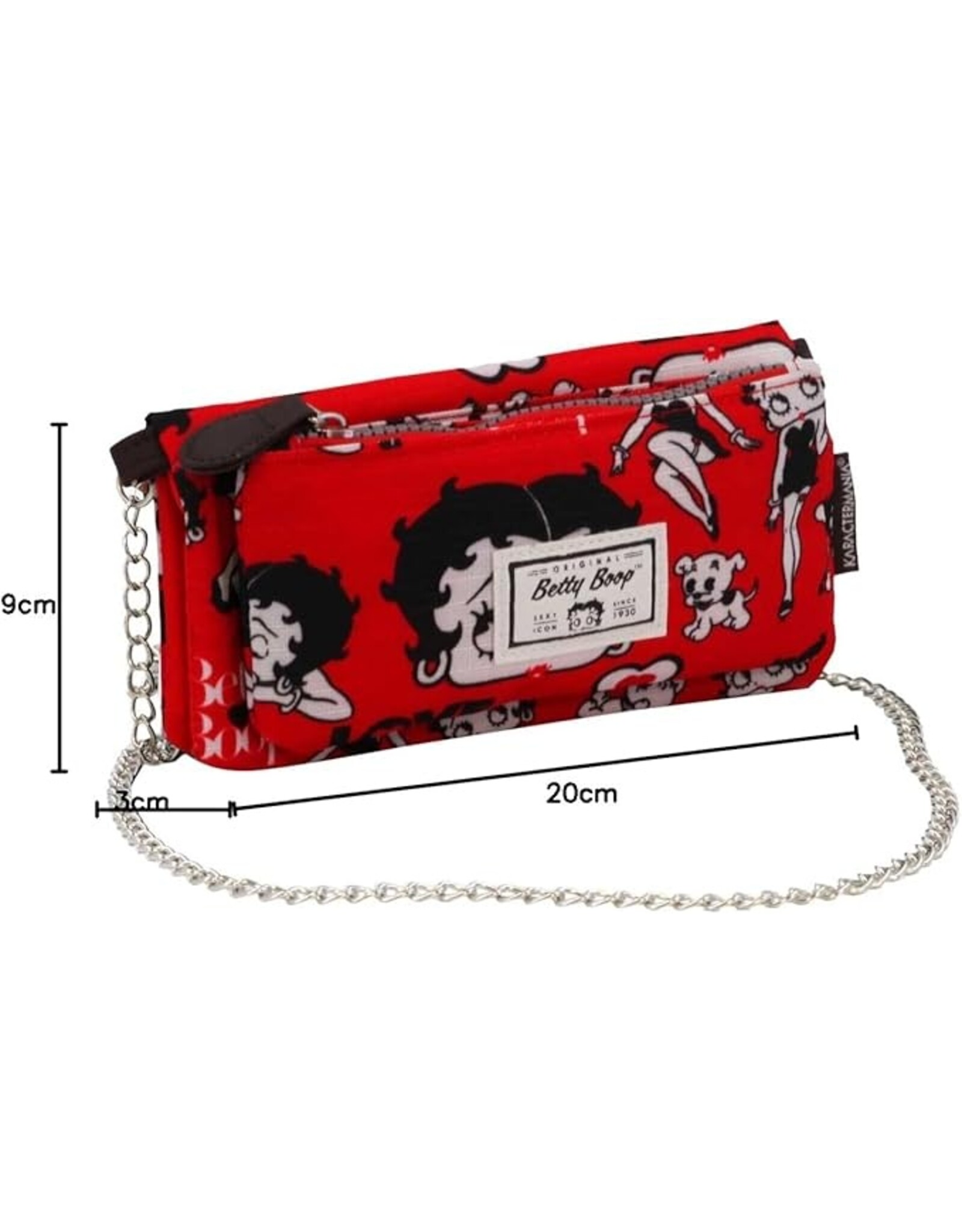 Karactermania Betty Boop bags - Betty Boop wallet-shoulder bag red