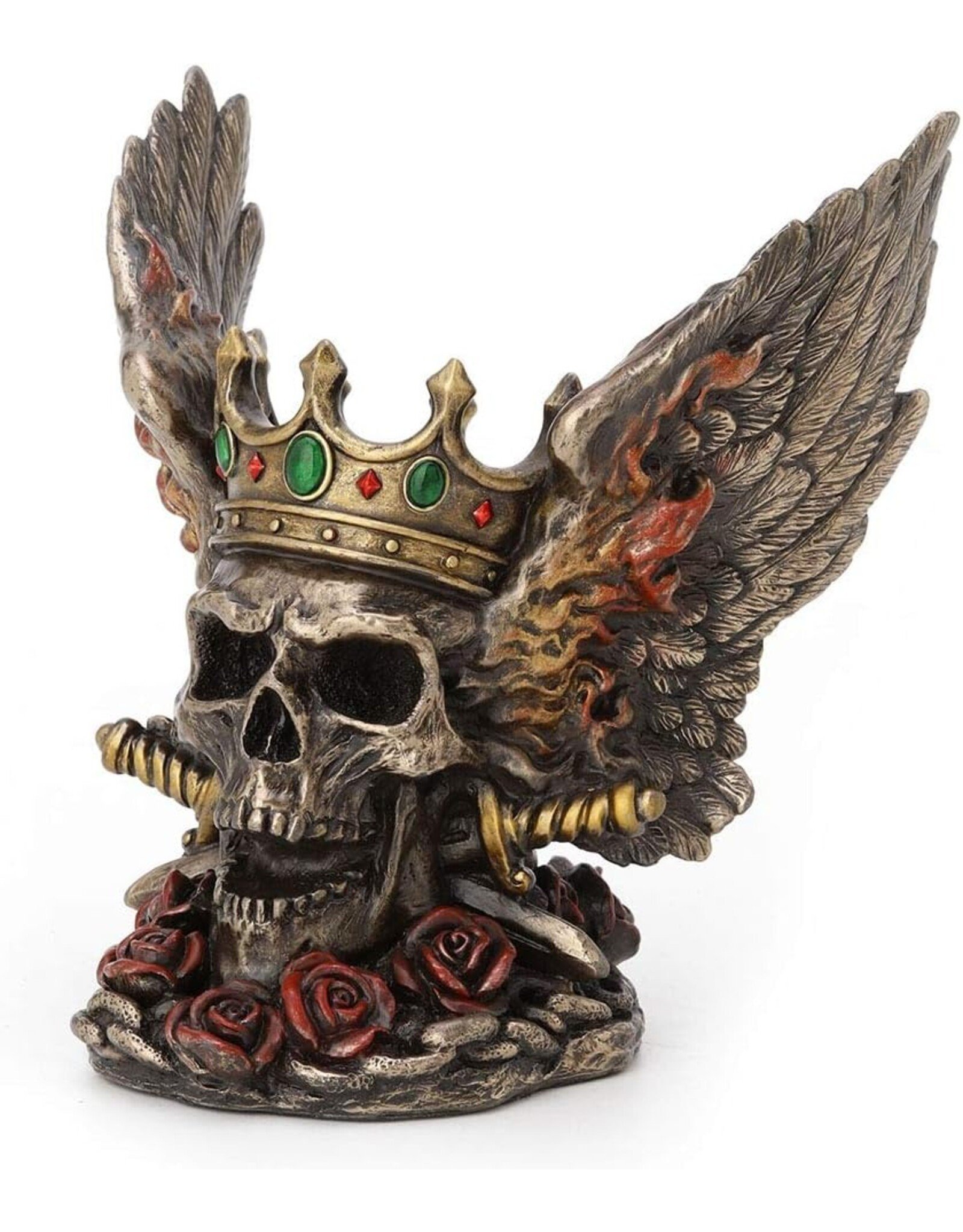 Veronese Design Reapers, schedels en draken - Schedel Flame Wings Monarch - Veronese Design