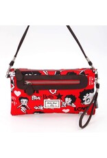 Karactermania Betty Boop tassen - Betty Boop Crossbody-Clutch-Schoudertasje rood