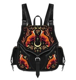 Restyle Mystic Fox Backpack with embroidered foxes