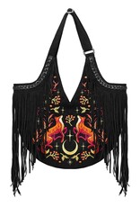 Restyle Fantasy bags and wallets - Lunar Grove large bag with embroidered foxes