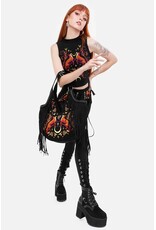 Restyle Fantasy tassen en portemonnees - Lunar Grove grote tas met geborduurde vossen