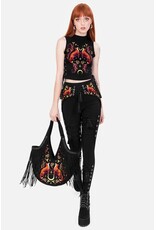 Restyle Fantasy tassen en portemonnees - Lunar Grove grote tas met geborduurde vossen