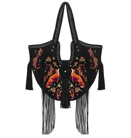 Restyle Fox Meadows bag with Fox embroidery & fringe