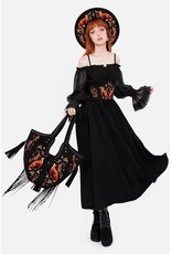 Restyle Fantasy tassen en portemonnees - Fox Meadows tas met geborduurde vossen en franjes