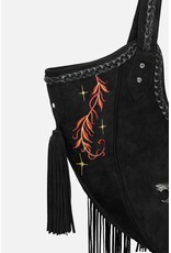 Restyle Fantasy tassen en portemonnees - Fox Meadows tas met geborduurde vossen en franjes