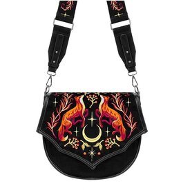 Restyle Foxfire Nights croosbody bag with Fox embroidery