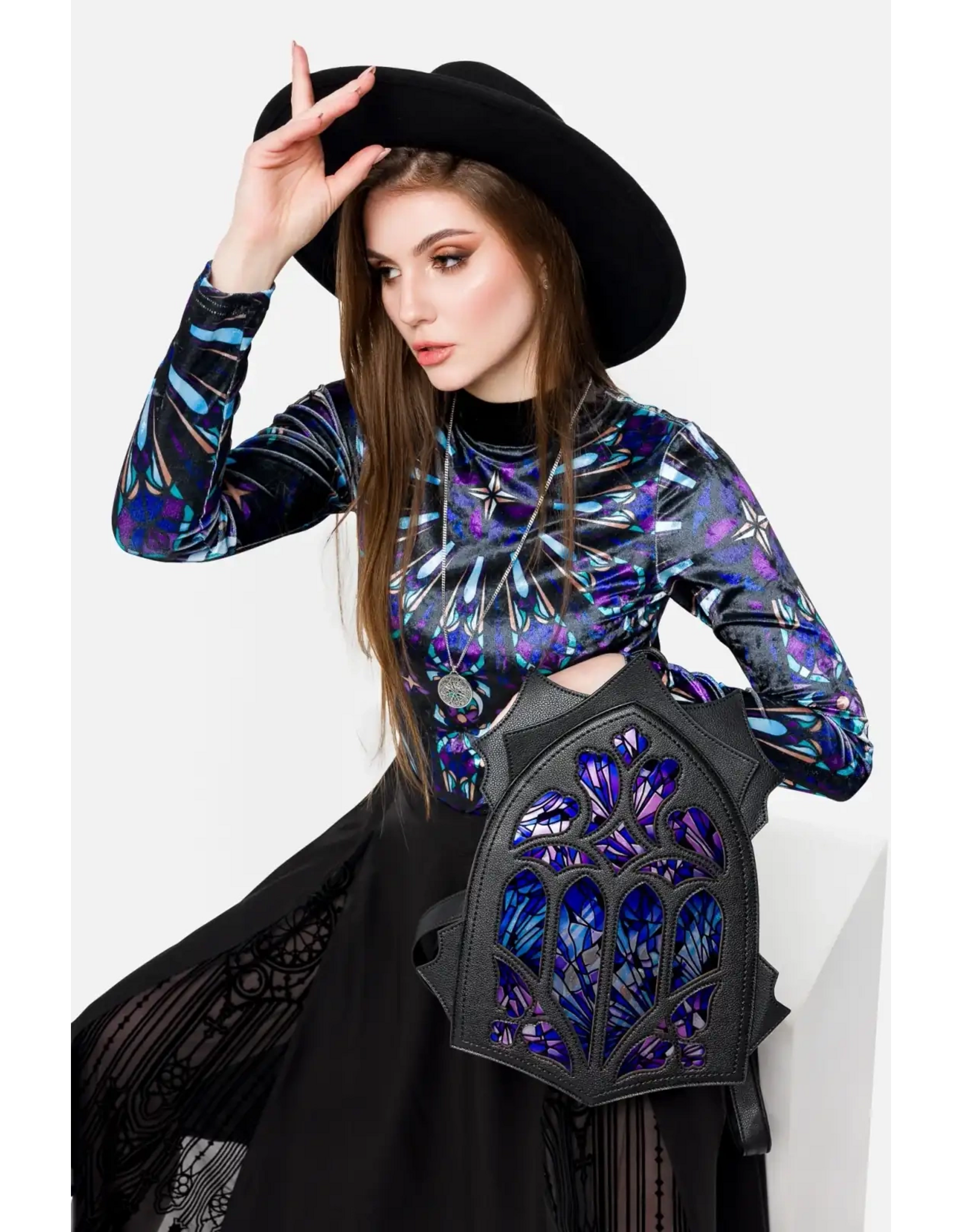 Restyle Fantasy tassen en portemonnees - Fractured Light Rugzak met Kathedraal vensters