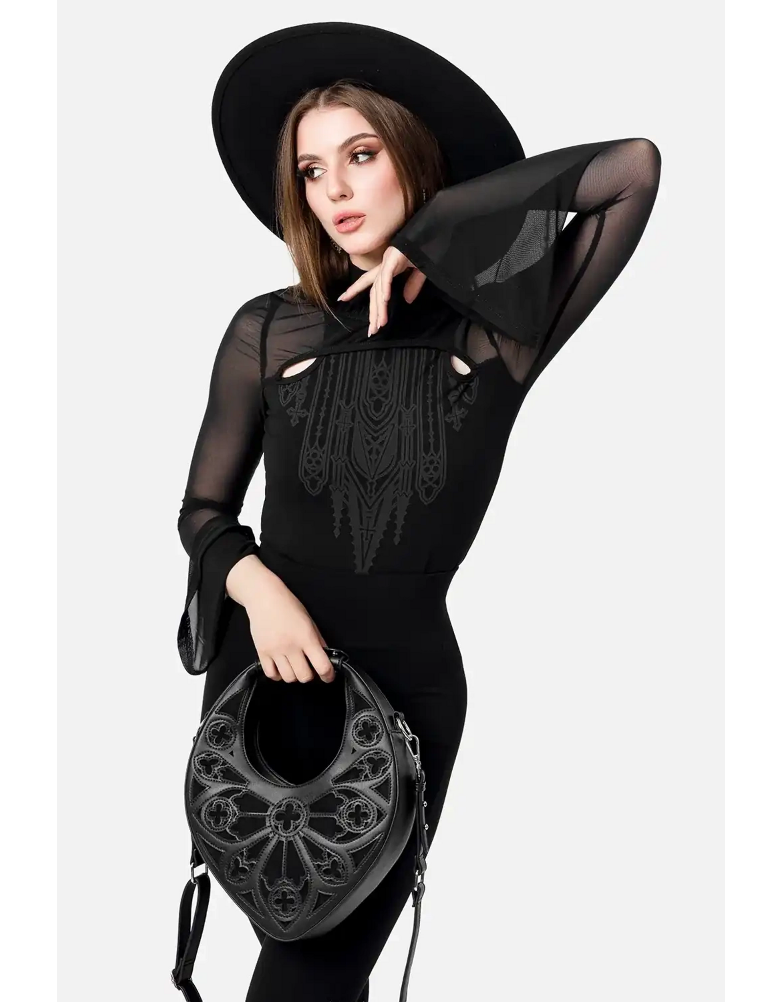 Restyle Fantasy tassen en portemonnees - Spire Kathedraal Roset  Gothic handtas