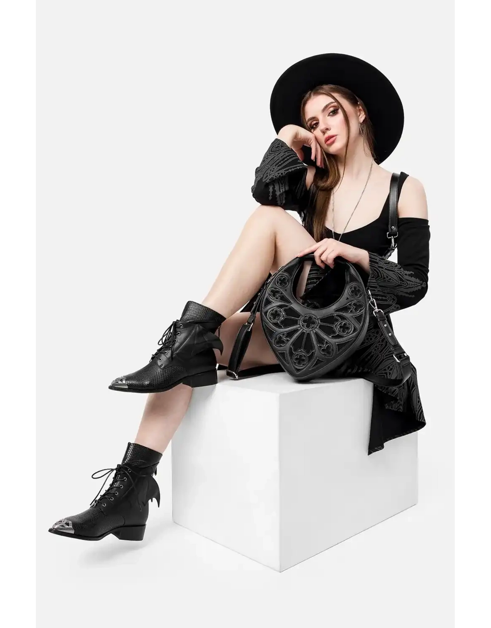 Restyle Fantasy tassen en portemonnees - Spire Kathedraal Roset  Gothic handtas