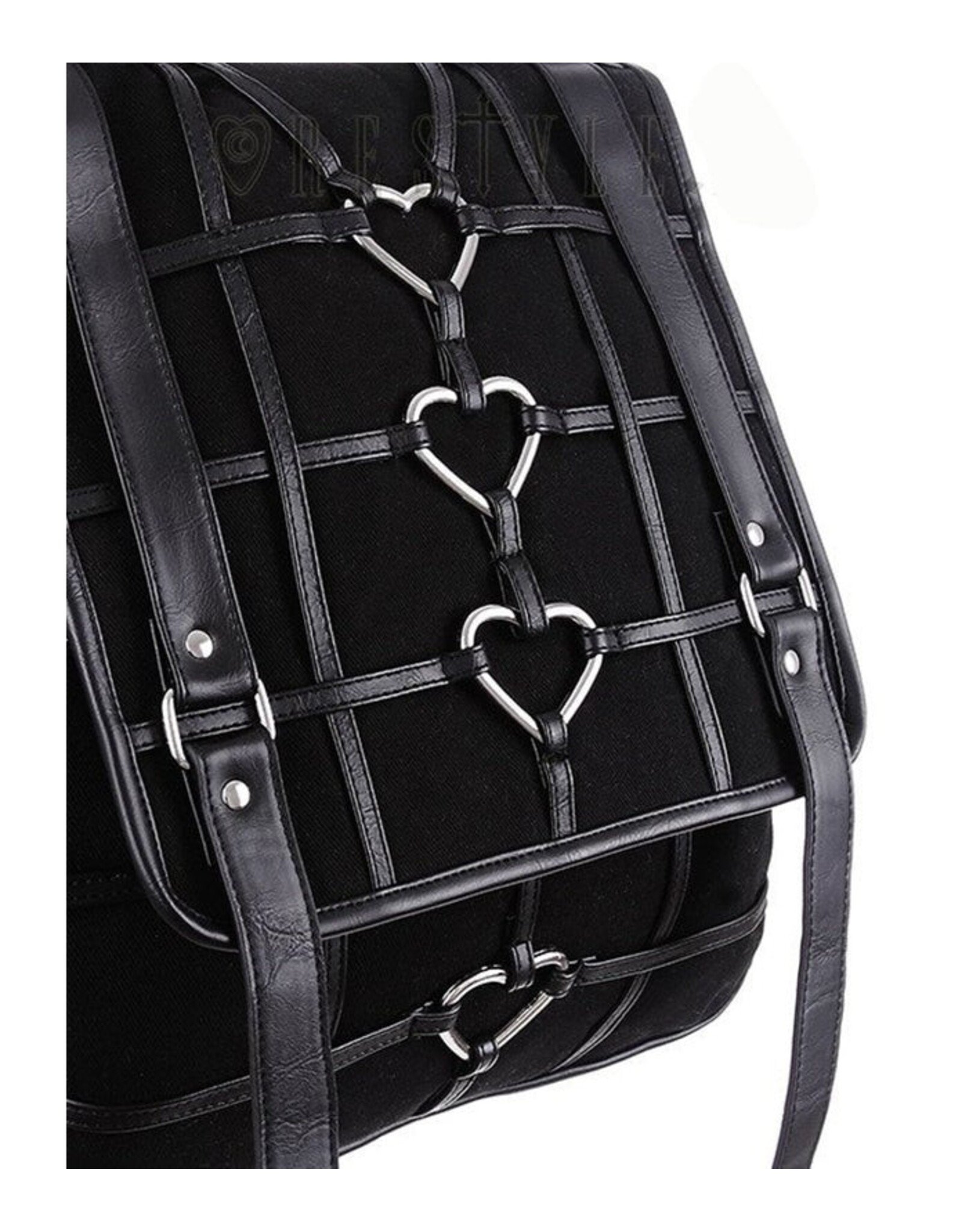 Restyle Gothic bags Steampunk bags - Heavy Heart Backpack with Heart Harness