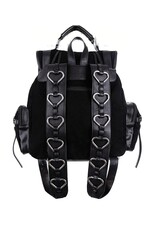 Restyle Gothic Tassen Steampunk Tassen - Heavy Heart Rugzak met Hart Harnas