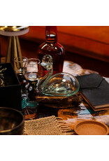 AWG Miscellaneous - Melted Glass Duck Carafe on Wood with Stopper