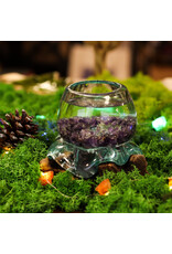 AWG Miscellaneous - Melted Glass Bowl on Wood