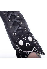 Poizen Industries Gothic en Steampunk accessoires - Armwarmers met Vleermuiskop Luna Heartless