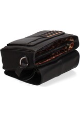 Hillburry Leren schoudertassen Leren crossbody tassen - Hillburry Zadeltas met Organizer zwart