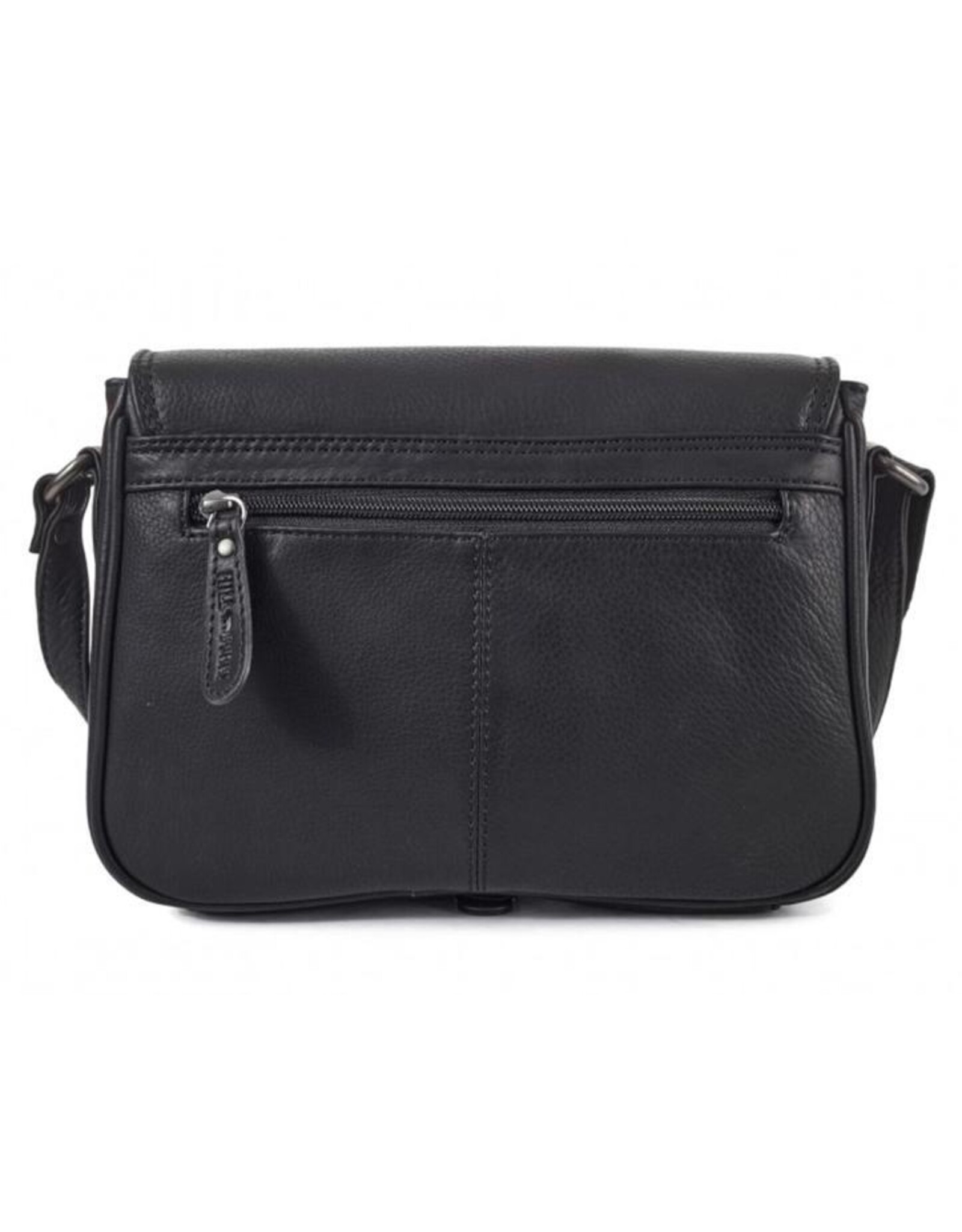 David Jones Leather shoulderbags Leather crossbody bags - Hillburry Saddle Bag with Organiser black