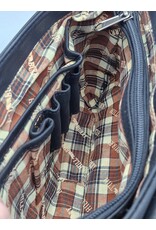 Hillburry Leather shoulderbags Leather crossbody bags - Hillburry Saddle Bag with Organiser black
