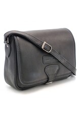 Hillburry Leren schoudertassen Leren crossbody tassen - Hillburry Zadeltas met Organizer zwart
