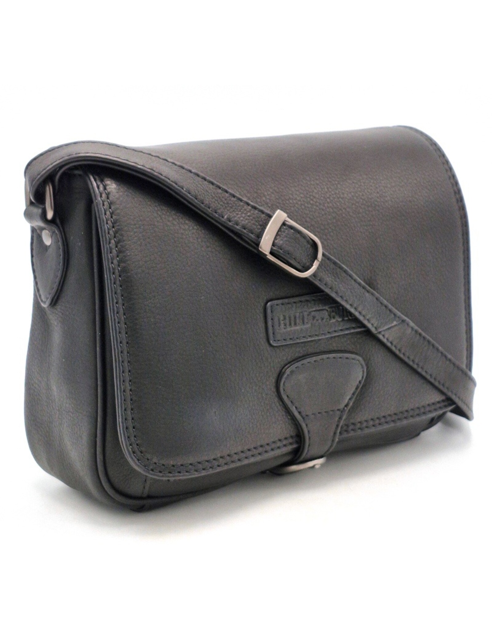 Hillburry Leather shoulderbags Leather crossbody bags - Hillburry Saddle Bag with Organiser black