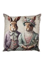 C&E Miscellaneous - Vintage Rabbits Cushion Cover 45 x 45 cm