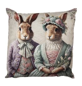 C&E Vintage Rabbits Cushion Cover 45 x 45 cm