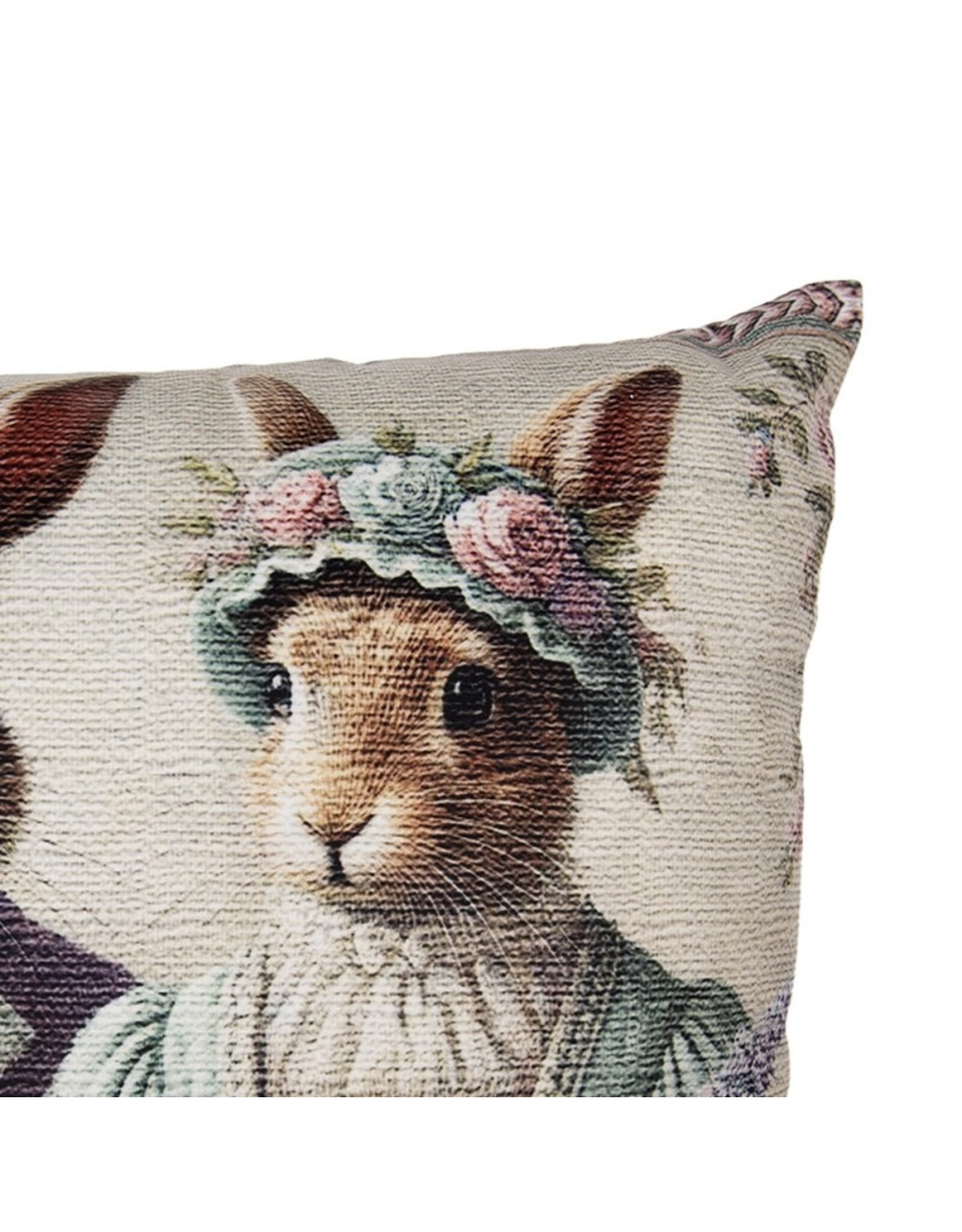 C&E Miscellaneous - Vintage Rabbits Cushion Cover 45 x 45 cm