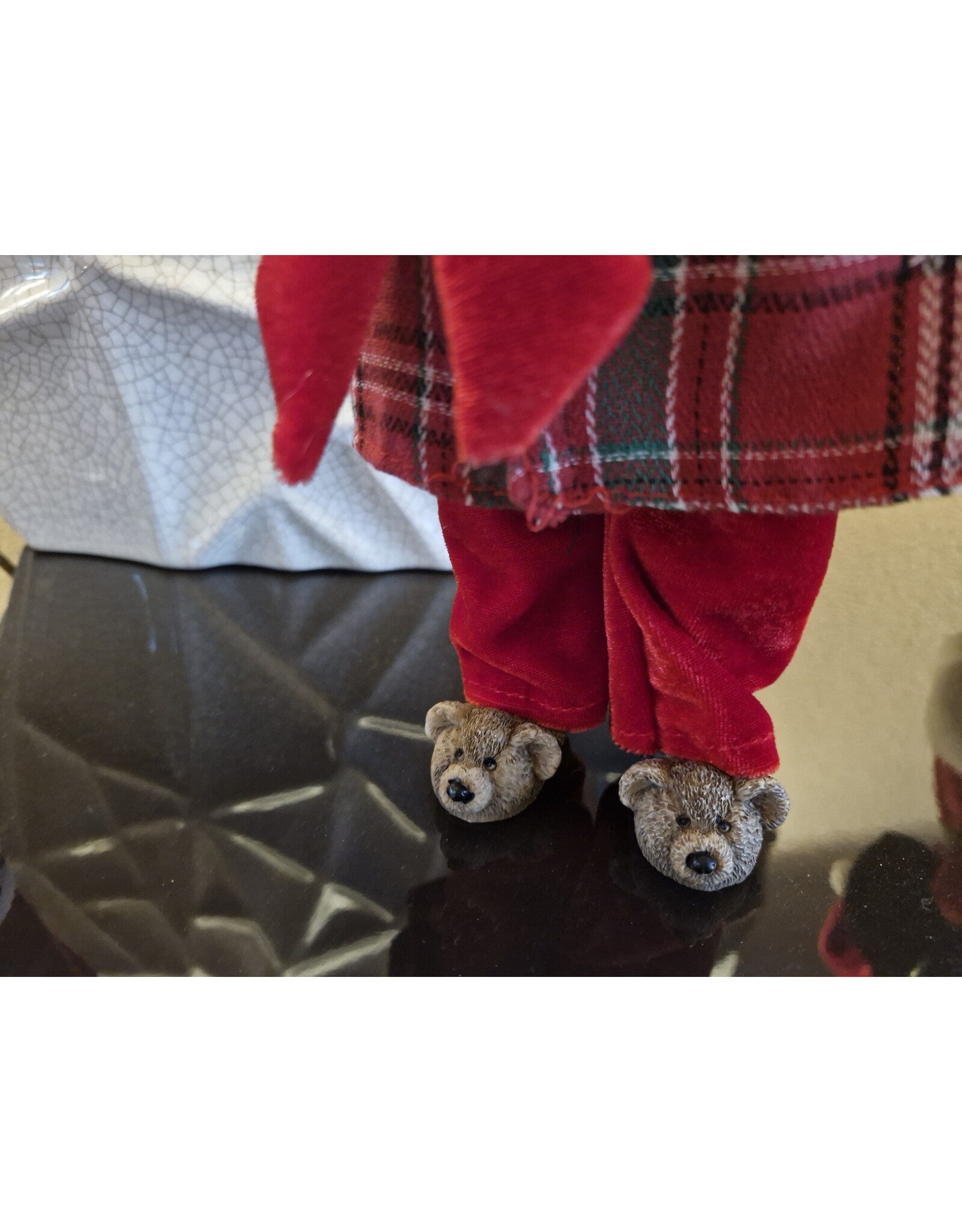 C&E Giftware Beelden Collectables  - Elf Gekleed als Kerstman pop 30cm