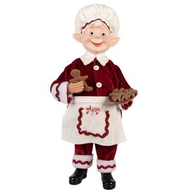 C&E Elf dressed as Chef Santa Claus 30 cm
