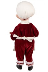 C&E Giftware Figurines Collectables - Elf dressed as Chef Santa Claus 30 cm