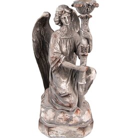 C&E Angel Candlestick Antique Style 29 cm