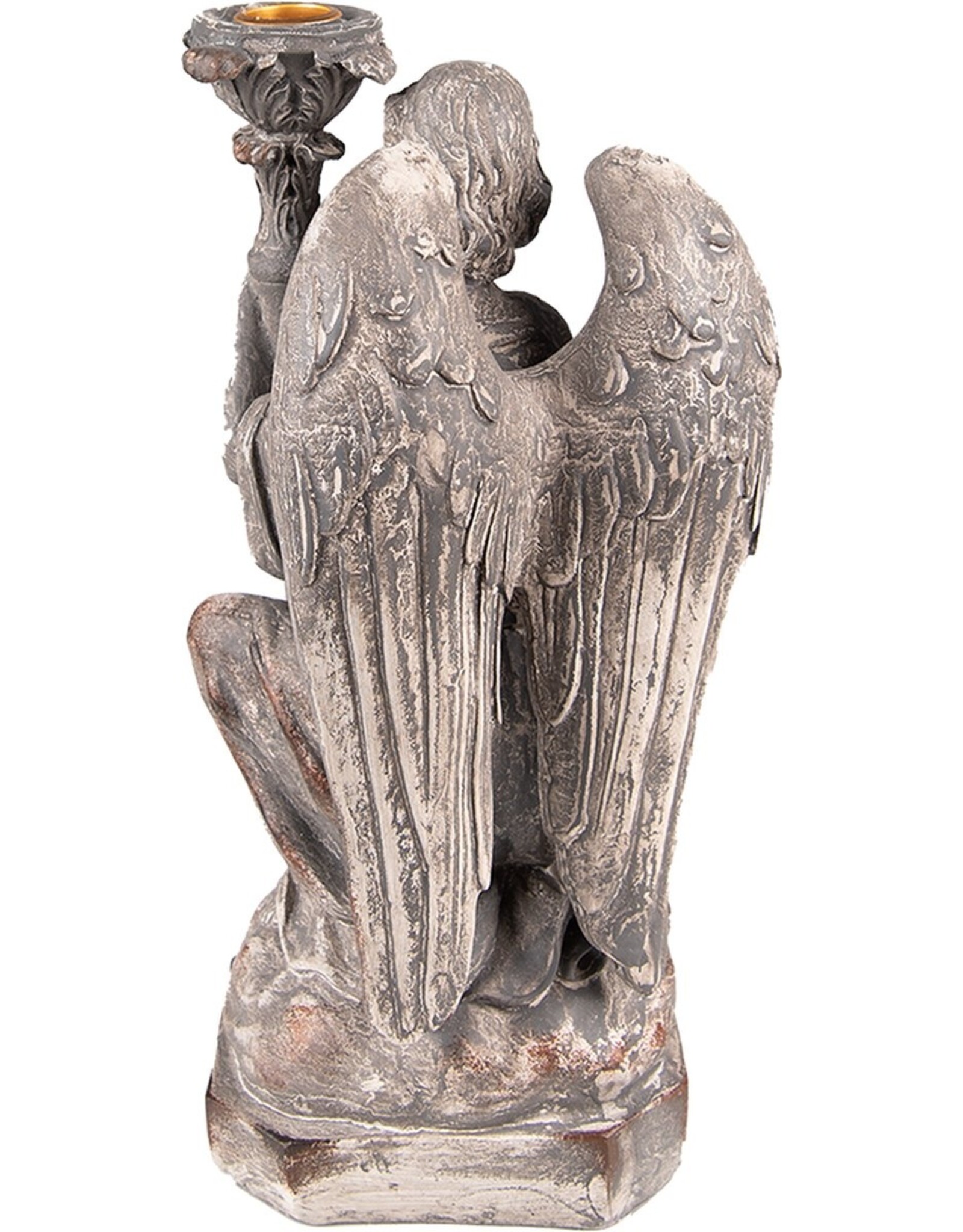 C&E Giftware & Lifestyle - Angel Candlestick Antique Style 29 cm