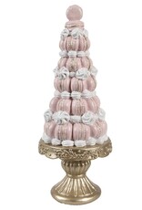 C&E Giftware Figurines Collectables - Decorative Figurine Cake Pink Macarons 30 cm