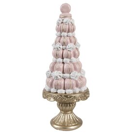 C&E Decoratief Beeld Taart Roze Macarons 30 cm