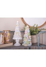 C&E Giftware Figurines Collectables - Decorative Figurine Cake White-Pink Macarons 30 cm  - Copy