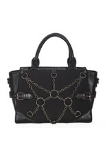 Banned Gothic Tassen Steampunk Tassen - Banned Black From Beyond Handtas met Kettingen
