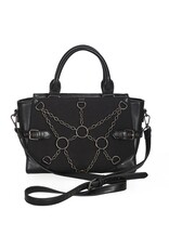 Banned Gothic Tassen Steampunk Tassen - Banned Black From Beyond Handtas met Kettingen