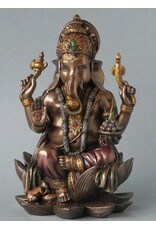 Veronese Design Giftware Beelden Collectables  - Ganesha Hindoeïstische God Zittend 19cm Veronese Design